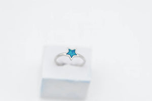 MIORA 925 Sterling Silver Blue-Star Zirconia Ring - image 2
