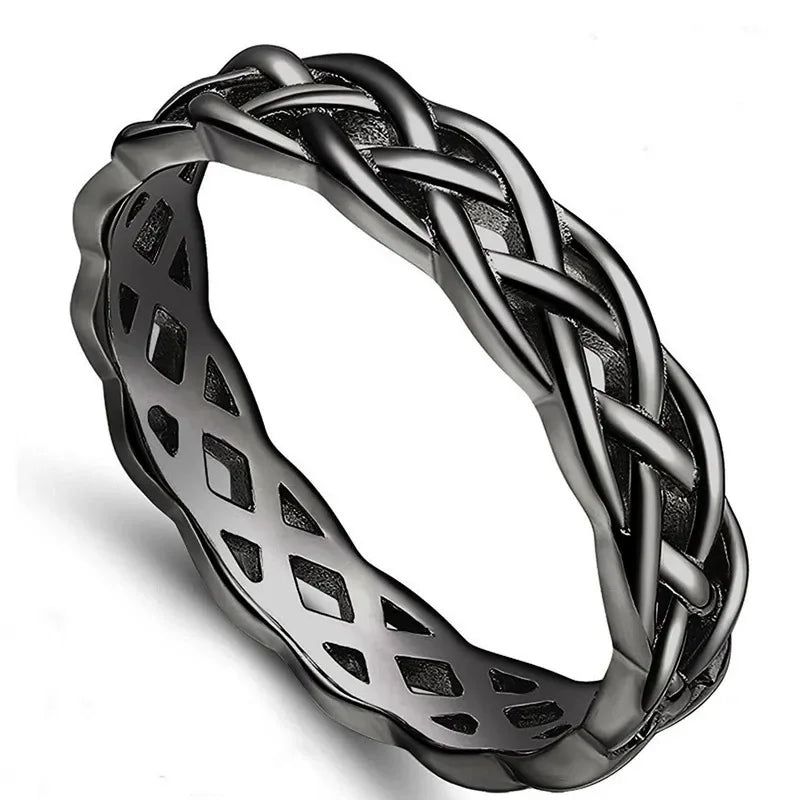 MIORA 925 Sterling Silver Celtic Knot Ring