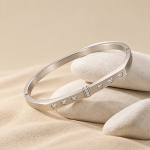 MIORA 925 Sterling Silver Diamond-Accented Zirconia Bracelet