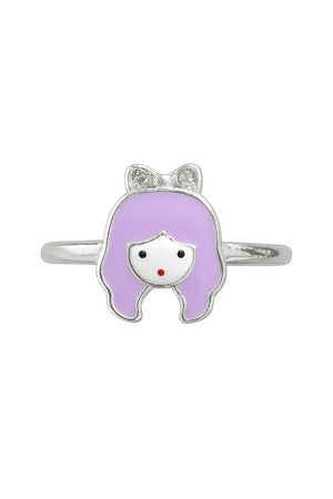 MIORA 925 Sterling Silver Doll Face Ring