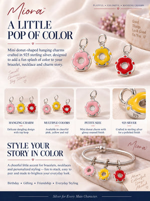 MIORA 925 Sterling Silver Donut Charm