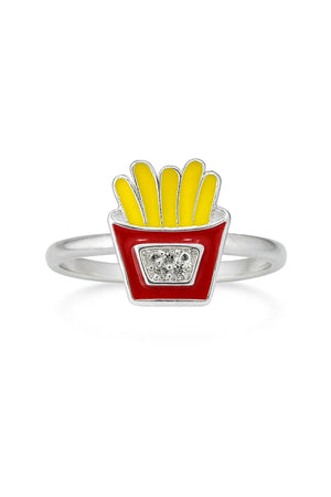 MIORA 925 Sterling Silver Fries Enamel Ring