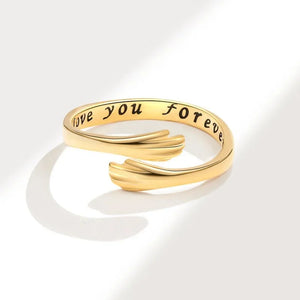 MIORA 925 Sterling Silver Hug Always Ring