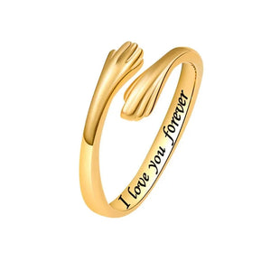 MIORA 925 Sterling Silver Hug Always Ring