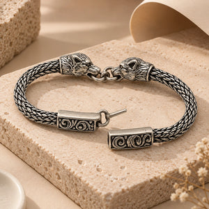 MIORA 925 Sterling Silver Oxidised Antique Bracelet