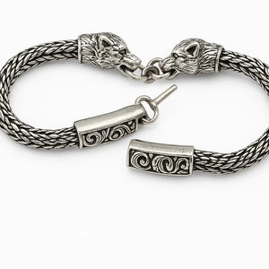 MIORA 925 Sterling Silver Oxidised Antique Bracelet