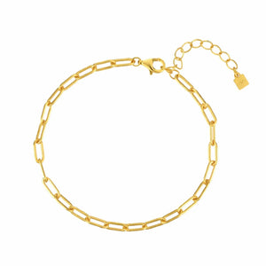 MIORA 925 Sterling Silver Paperclip Chain Bracelet
