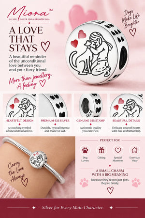 MIORA 925 Sterling Silver Pet Love Bead