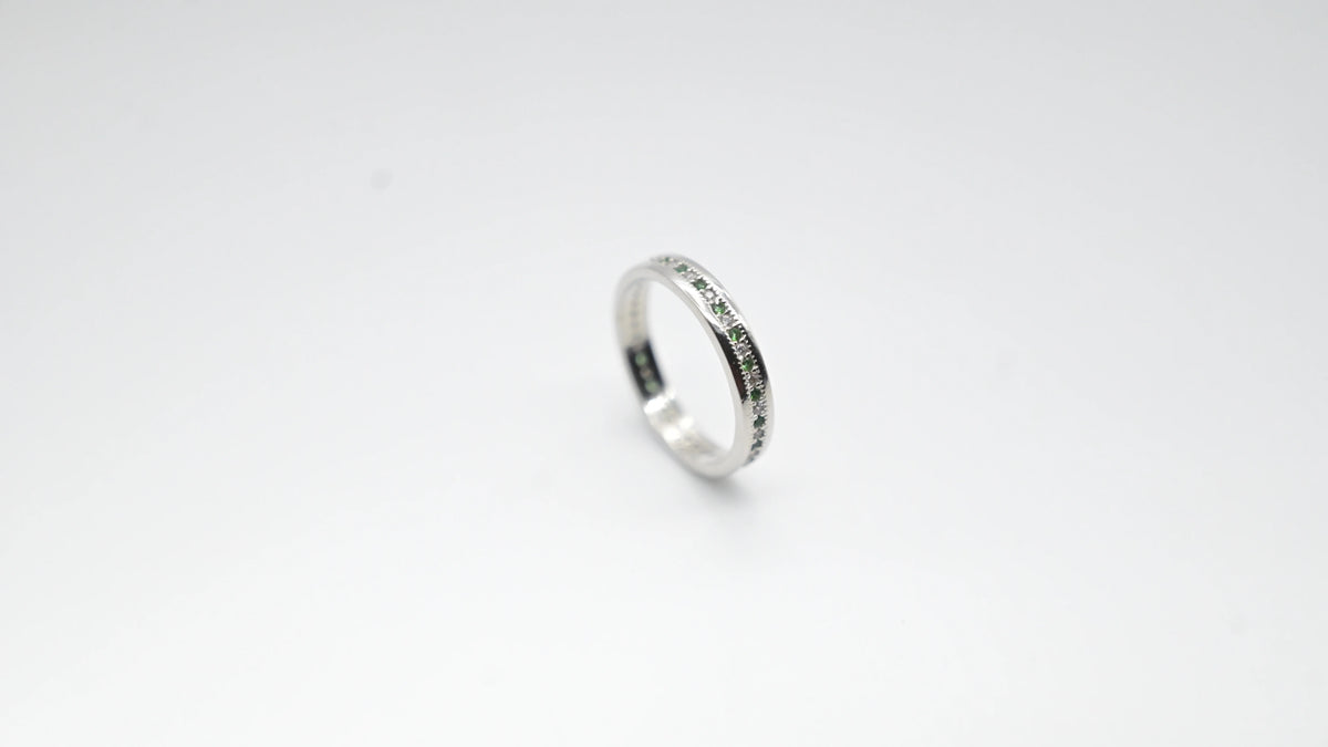 MIORA 925 Sterling Silver Pink-Sapphire Zirconia Ring - image 2
