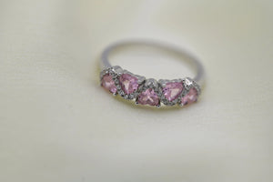 MIORA 925 Sterling Silver Princess-Cut-Chevron Zirconia Ring - image 4