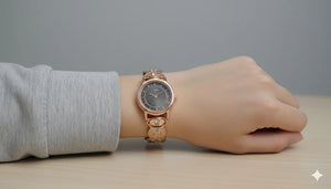 MIORA 925 Sterling Silver Rose-Watch Zirconia Bracelet