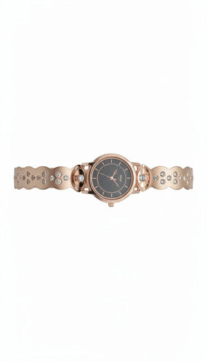 MIORA 925 Sterling Silver Rose-Watch Zirconia Bracelet