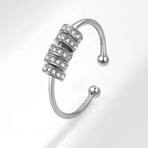 MIORA 925 Sterling Silver Spinner Bead Ring - image 3