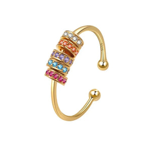 MIORA 925 Sterling Silver Spinner Bead Ring - image 4