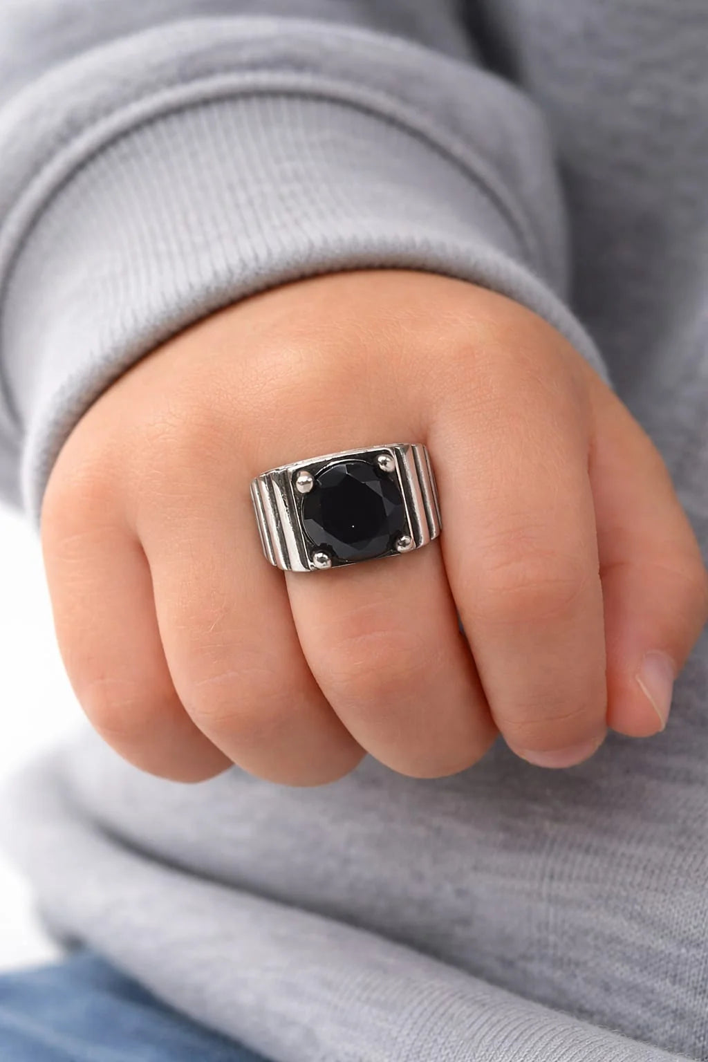 Black Stone Ring