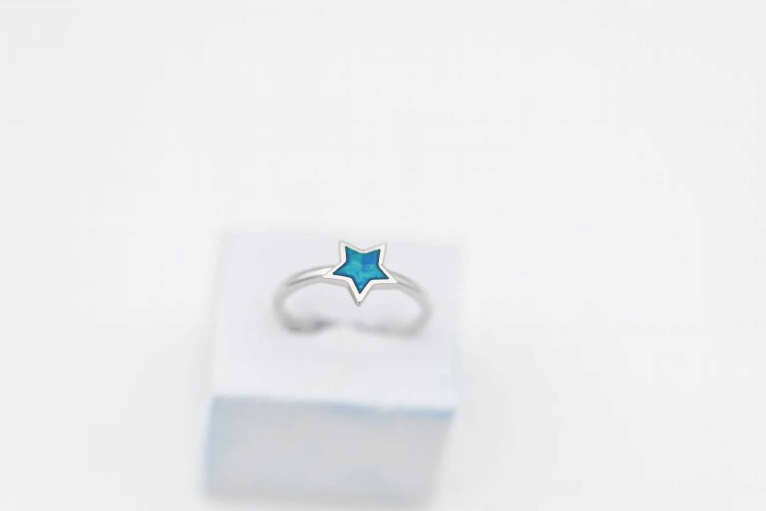 Blue Star Ring | Enamel Design
