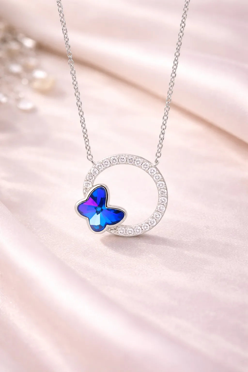 Butterfly Circle Necklace