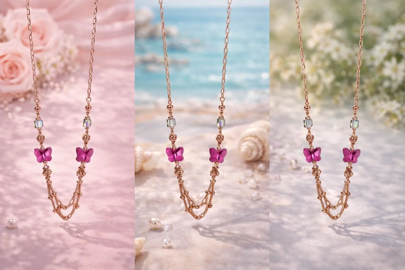 Butterfly Layered Necklace