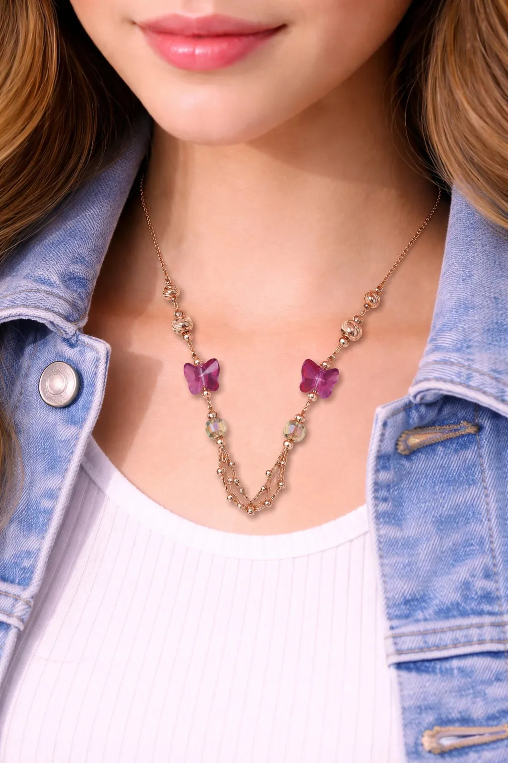 Butterfly Layered Necklace
