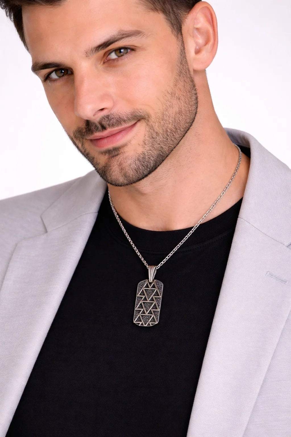 Geometric Tag Pendant