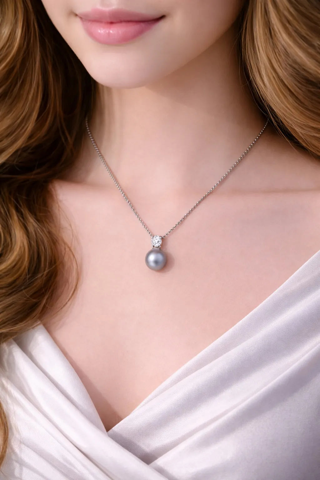 Grey Pearl Necklace