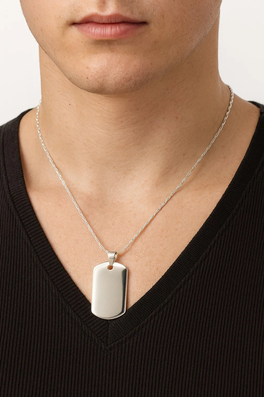 Rectangular Tag Pendant | Engravable