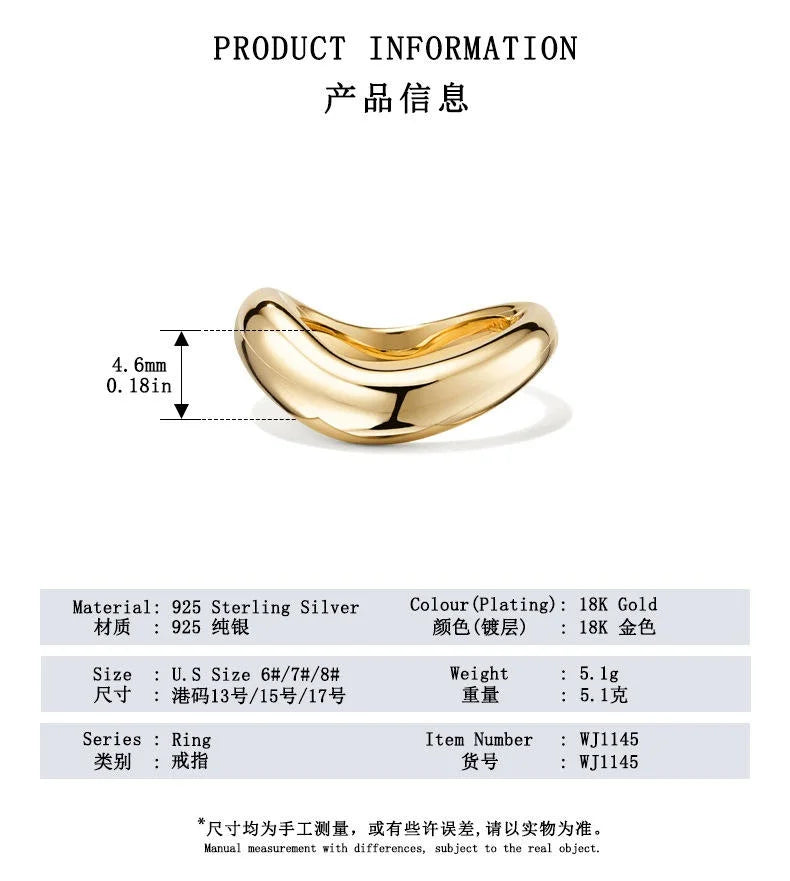 Wave Statement Ring