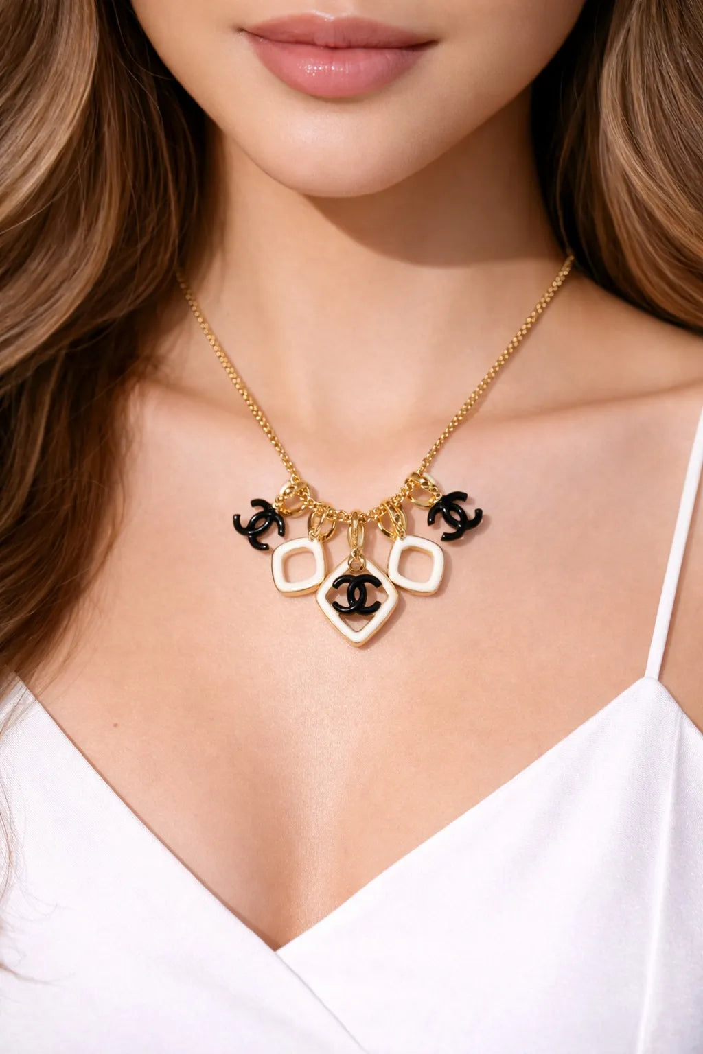Monochrome Statement Necklace