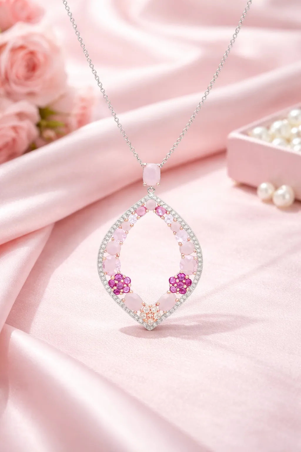 Pink Gemstone Necklace