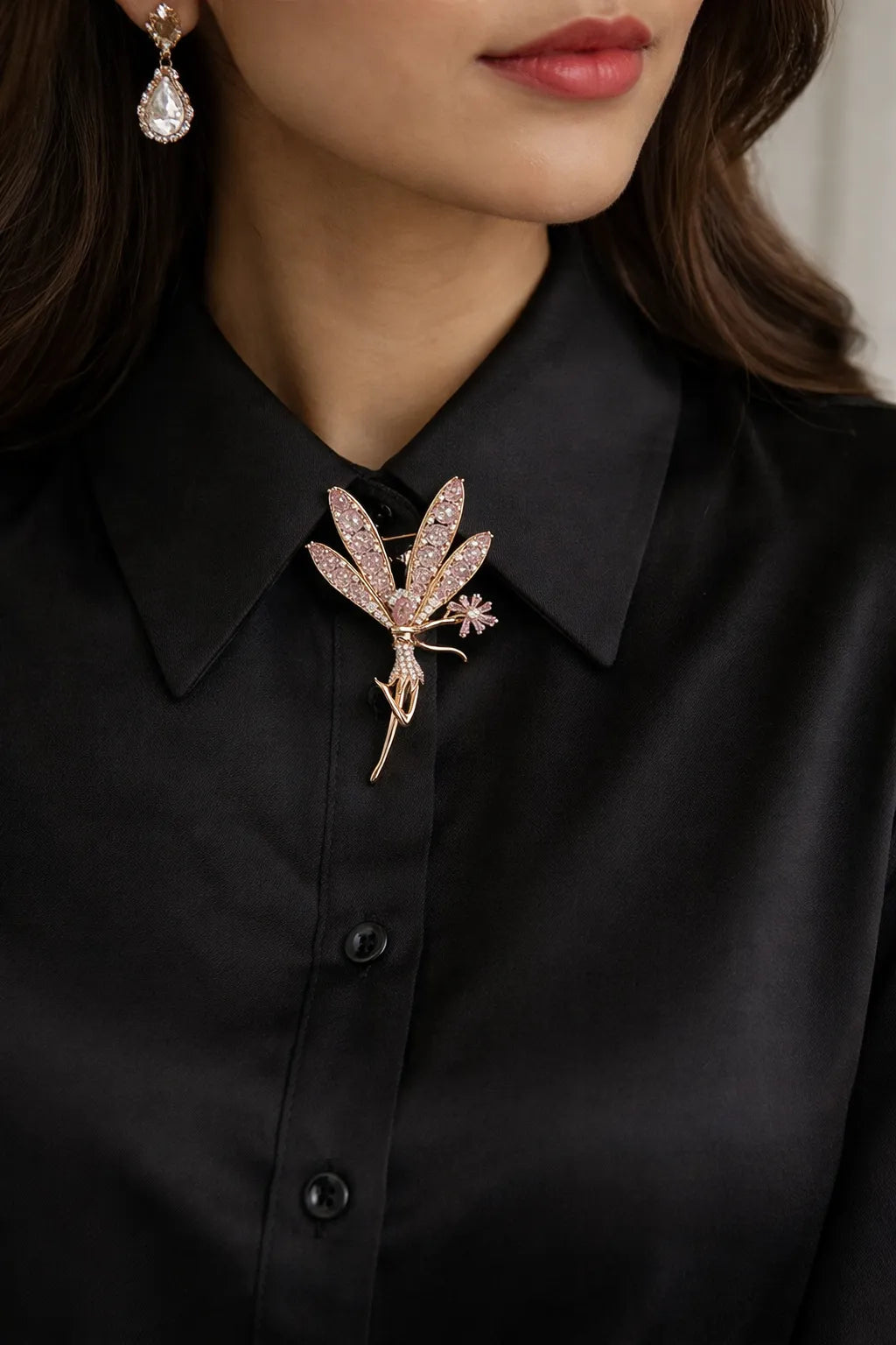 Rose Fairy Brooch