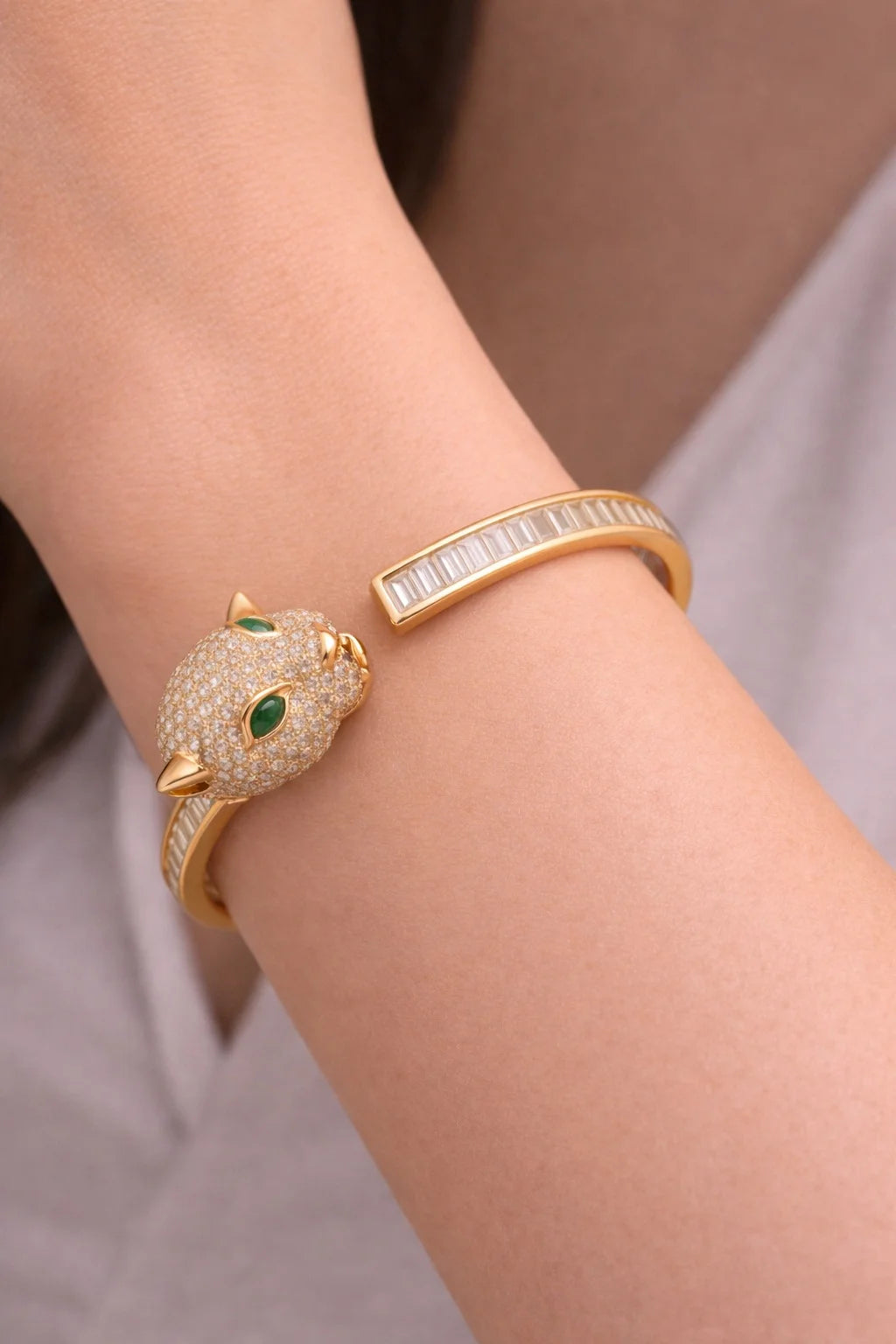Leopard Grace Open Cuff Bracelet