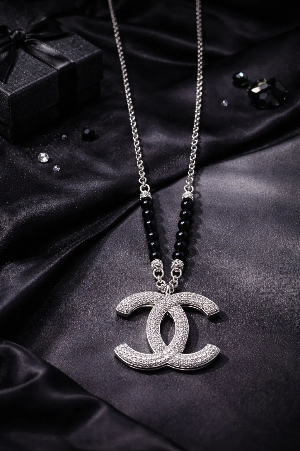 Sparkle Double Curve Necklace
