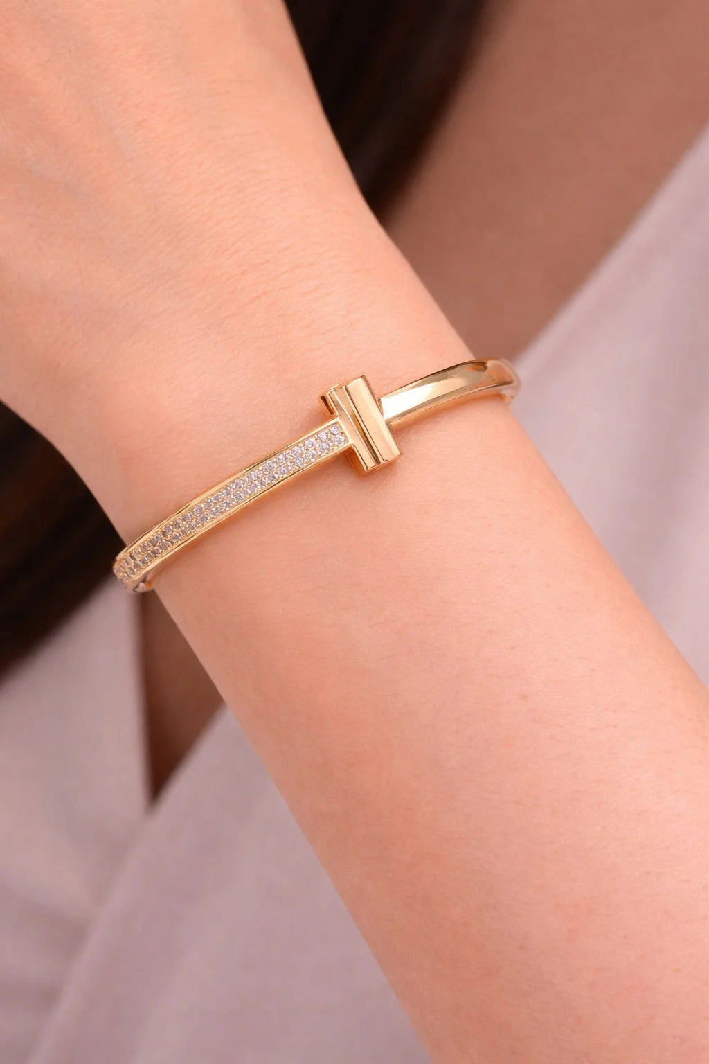 T-Bar Golden Bracelet