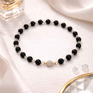 Black Onyx Beaded Bracelet