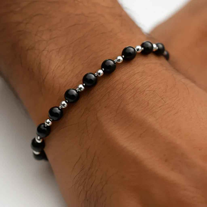 Black Onyx Beaded Bracelet
