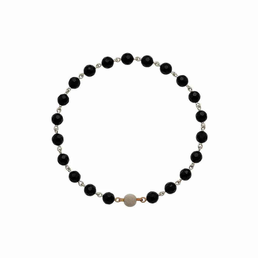 Black Onyx Beaded Bracelet