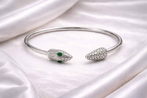 Snake Head Cuff Bracelet