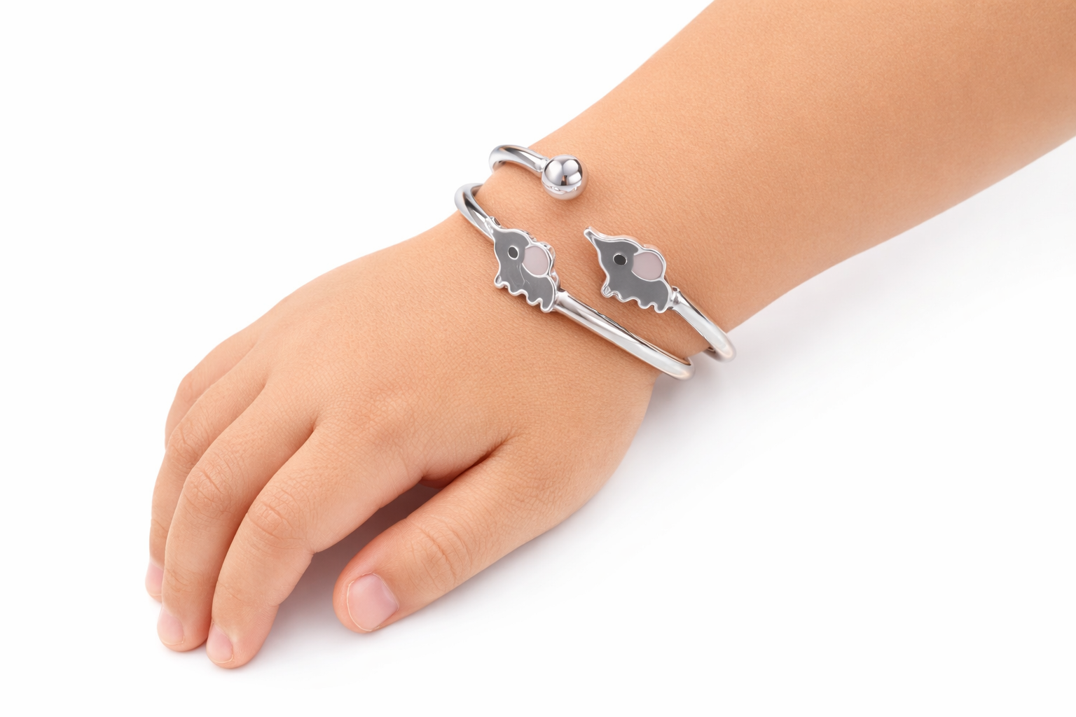 Open Cuff New Born Bead Charm Bangles | Variants - Miora