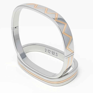 Men's dual tone stylish kada Bracelet