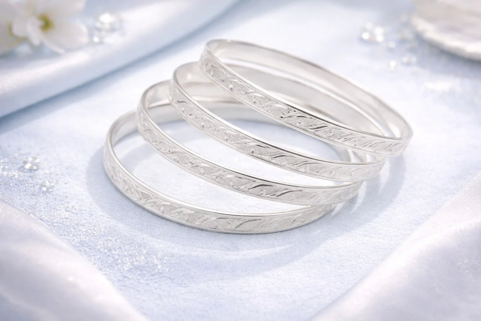 Engraved Bangles Set
