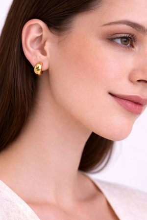 Colored Gems Huggie Earrings - Miora