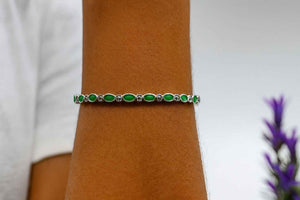 Marquise Stone Bangle