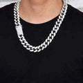 Cuban Link Chain Necklace | Iced-Out CZ Diamond Finish for Bold Luxury