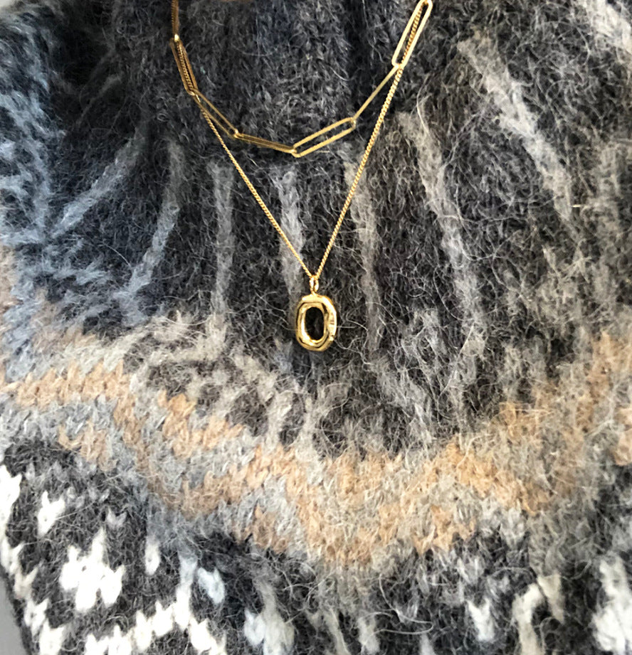 Abstract Organic Pendant Necklace