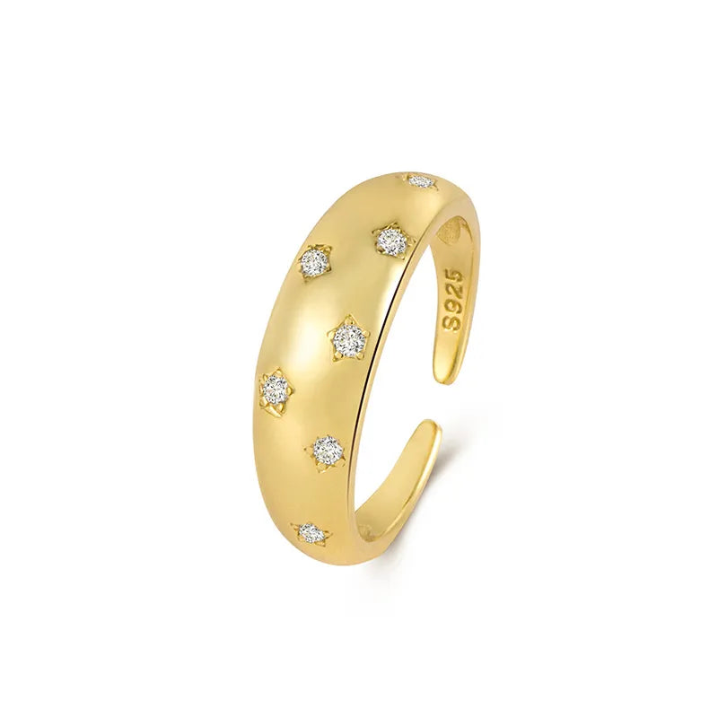 Adjustable Star Ring | 18K Gold Plated