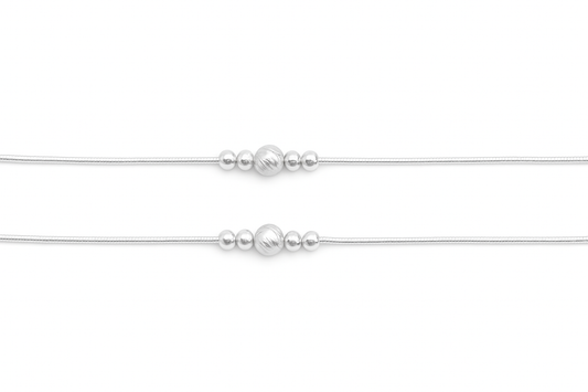 Sterling Silver 925 Elegant Silver Payal