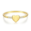 Gold Plated Heart Love Adjustable Band