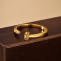 Open Geometric Ring | 18K Gold Plated
