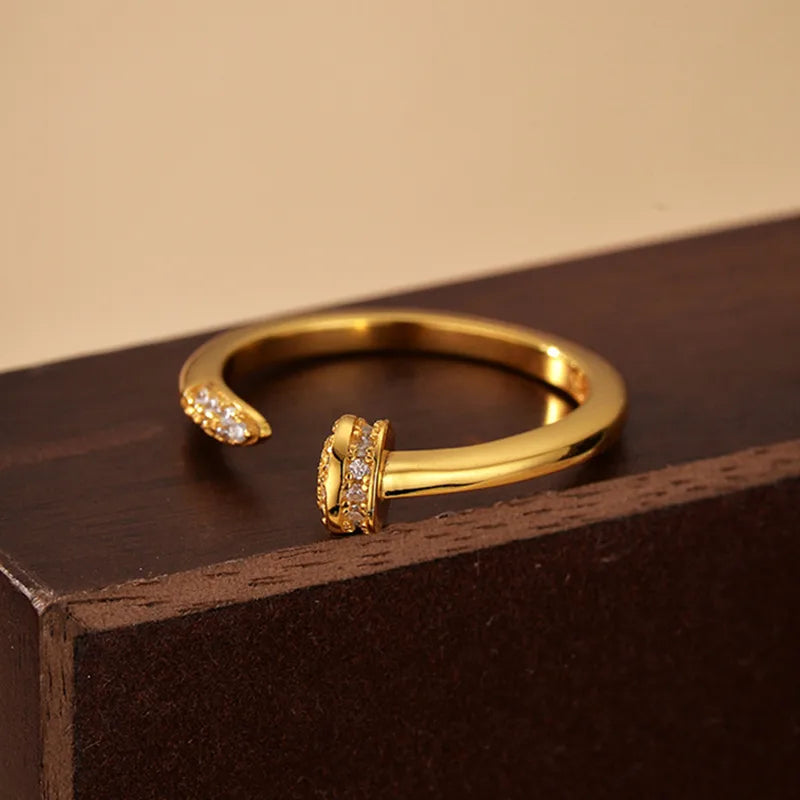 Open Geometric Ring | 18K Gold Plated
