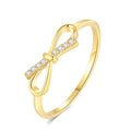 Gold Plated Bow Knot Ring